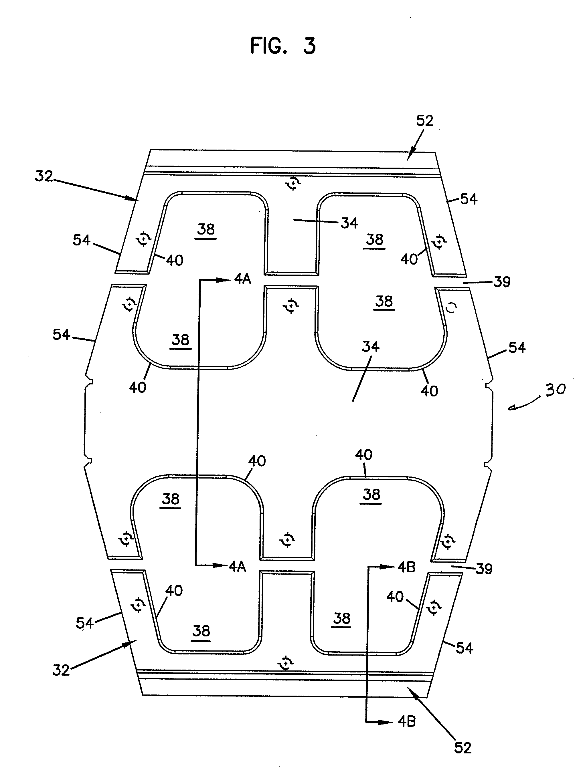 Concrete block with beveled core opening edge