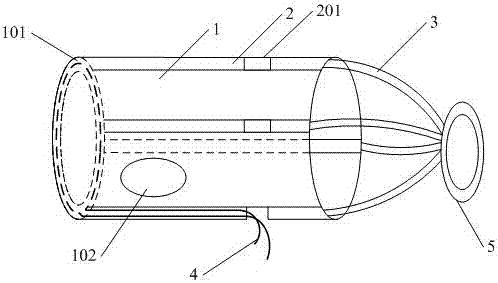 Disposable non-invasive bag forceps and its knot pusher