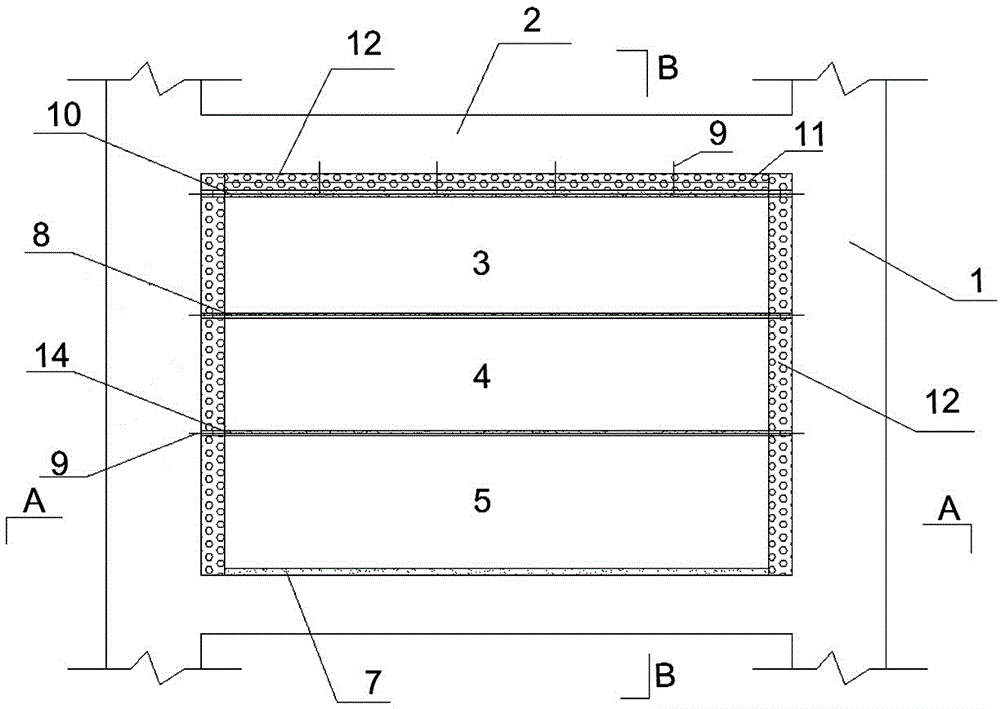 Prefabricated concrete frame infill wall system and construction method thereof
