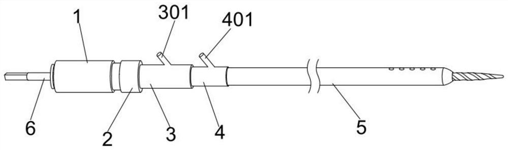 Medullary-cavity-pressure-adjustable medulla reaming device for hip joint replacement