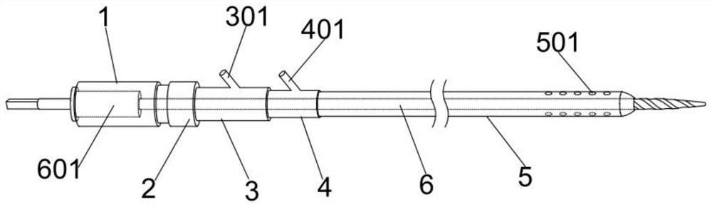 Medullary-cavity-pressure-adjustable medulla reaming device for hip joint replacement