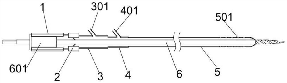 Medullary-cavity-pressure-adjustable medulla reaming device for hip joint replacement