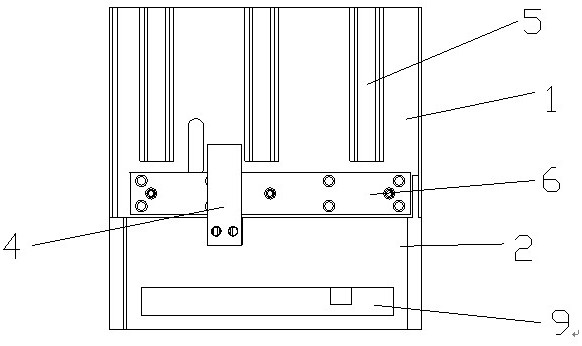 A detection and shaping device for inclined handrail cover plate of escalator subway project