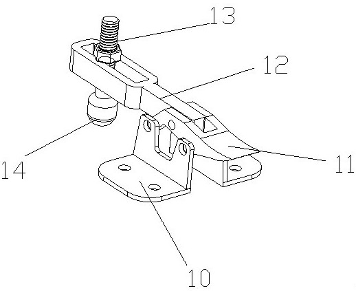 A detection and shaping device for inclined handrail cover plate of escalator subway project