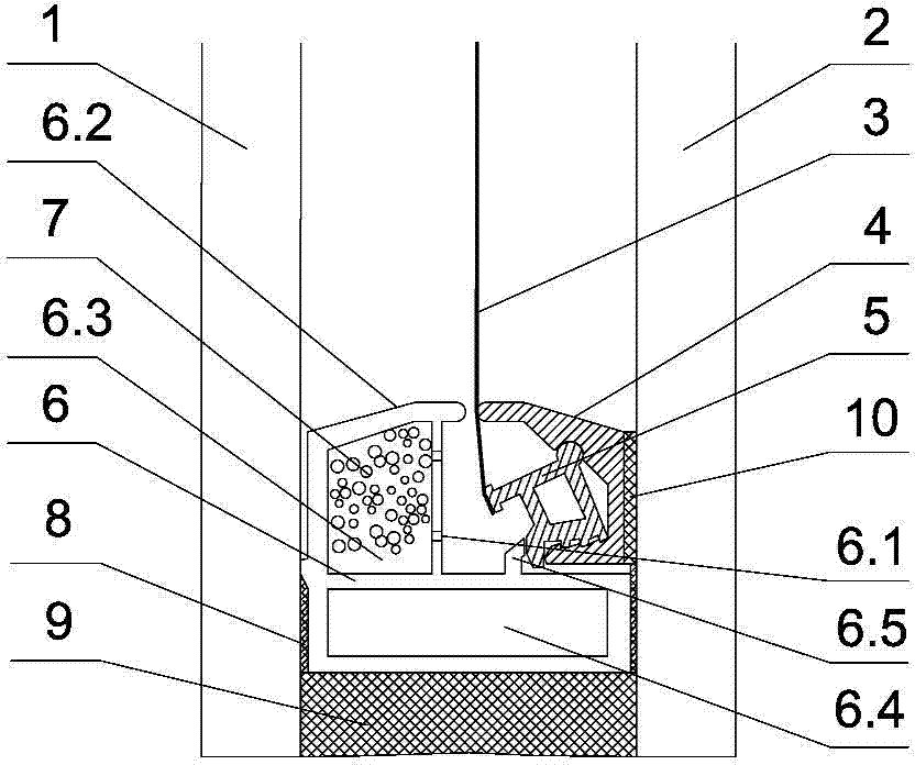 Method for film stretching of internally-suspended film of hollow glass and film stretching frame assembly