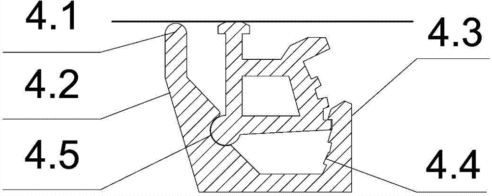 Method for film stretching of internally-suspended film of hollow glass and film stretching frame assembly