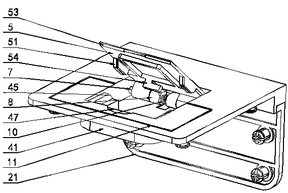 Transfer box automatic locking device