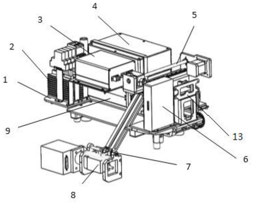 Intelligent laser cleaning robot for track