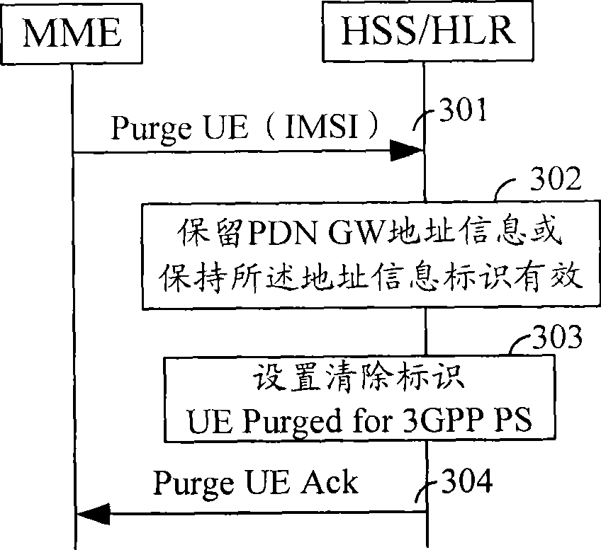 Method and system for reserving packet data gateway address information