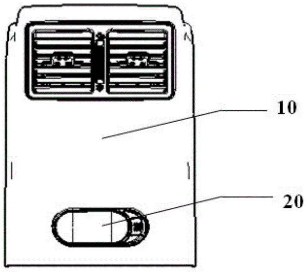 A lighting device suitable for passengers in the rear seat of a car