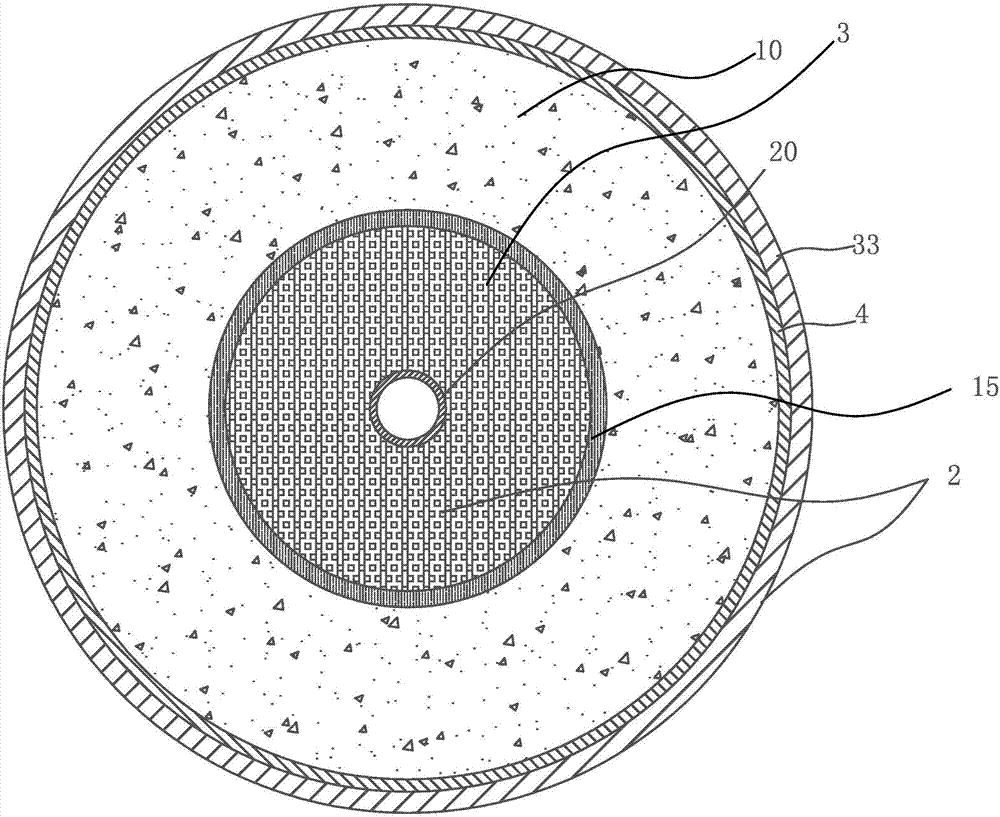 Zinc air battery with tube-injected internal air electrode