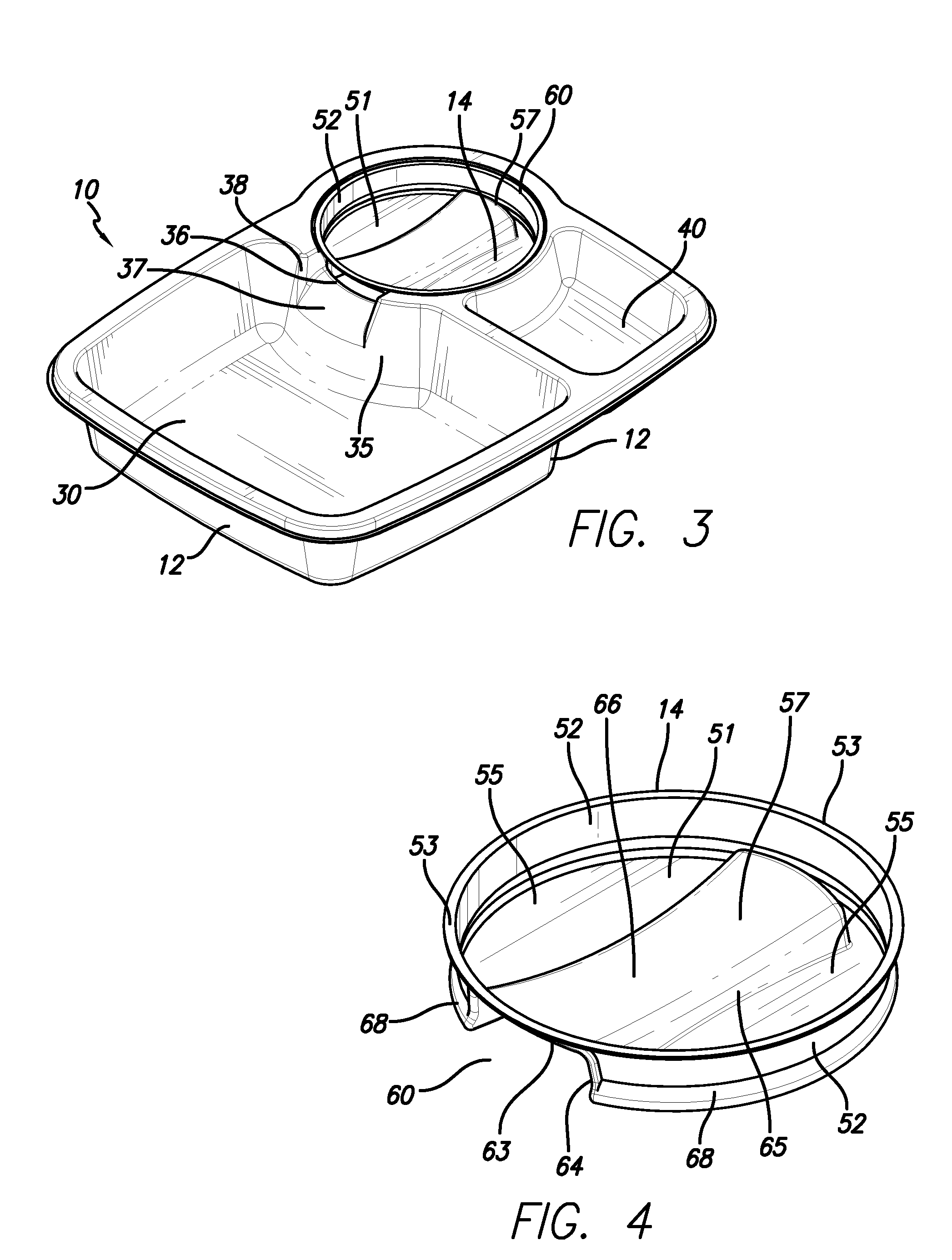 Snack tray with dispensing compartment