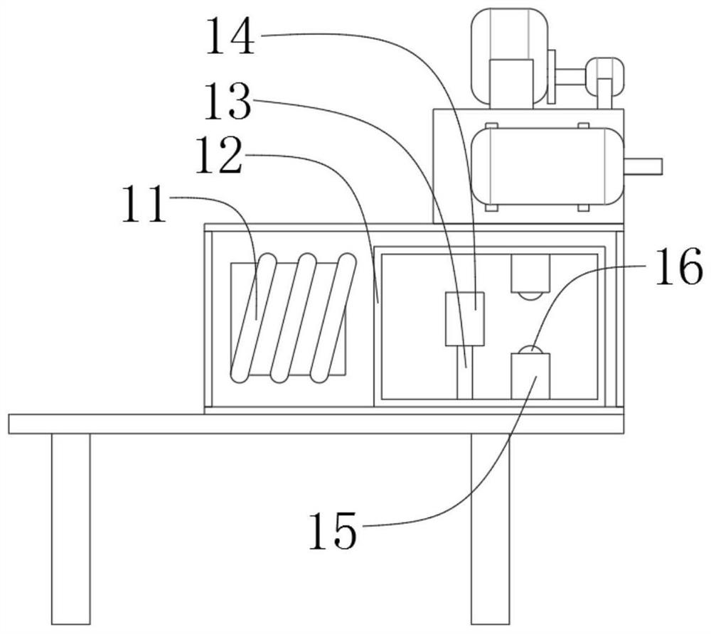 Straightening device for aluminum profile machining