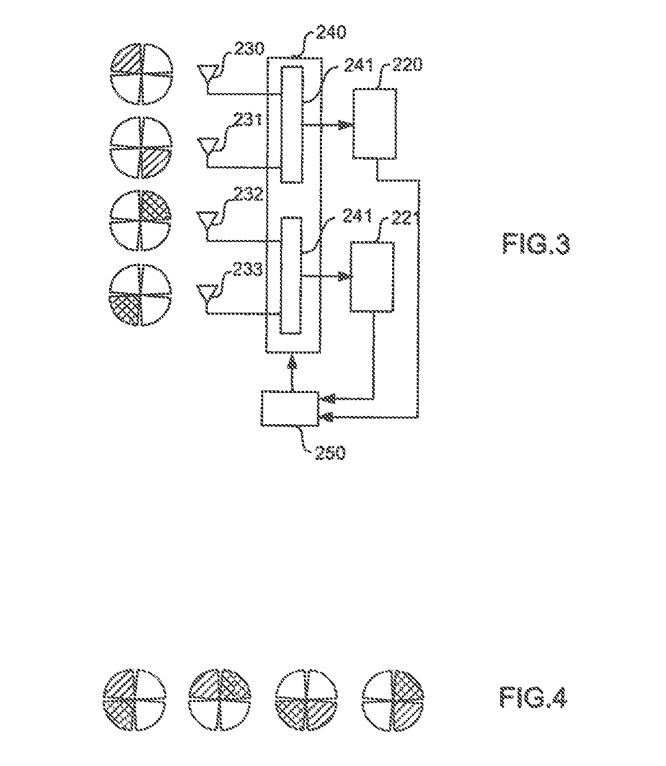 Device for receiving or emitting/receiving MIMO signals