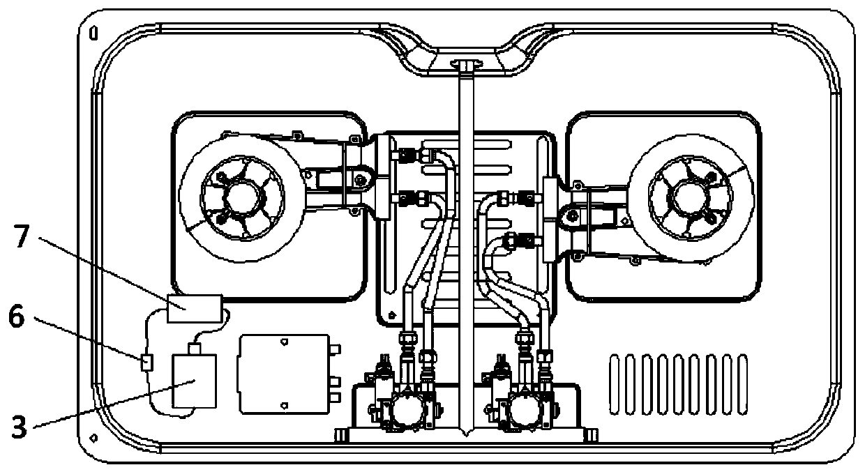 Gas stove charging device, gas stove and extractor hood and gas stove integrated machine