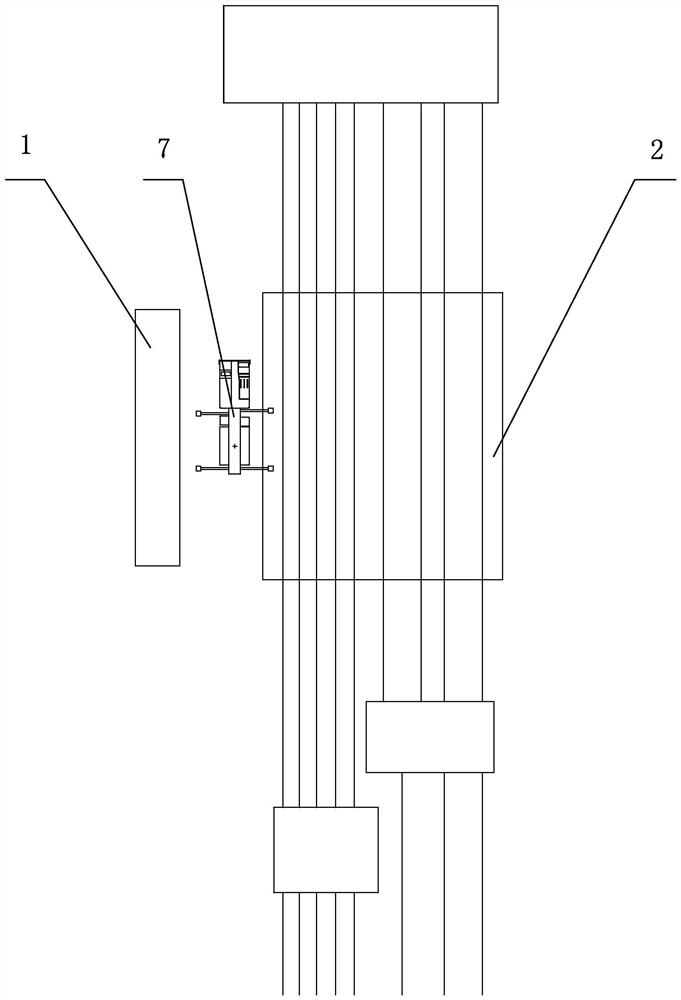 Method for integrally sliding and installing a steel vestibule in a complex environment