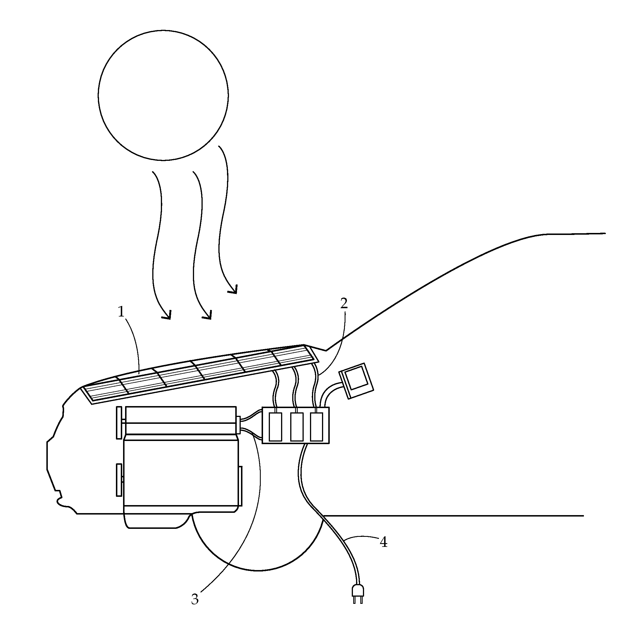 Solar battery charging system for electric and/or hybrid automobiles