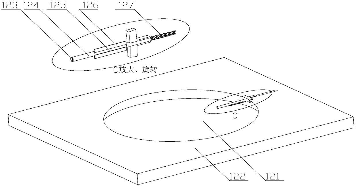 Three-dimensional combined detection mechanism used for bed urinal capable of automatically defecating