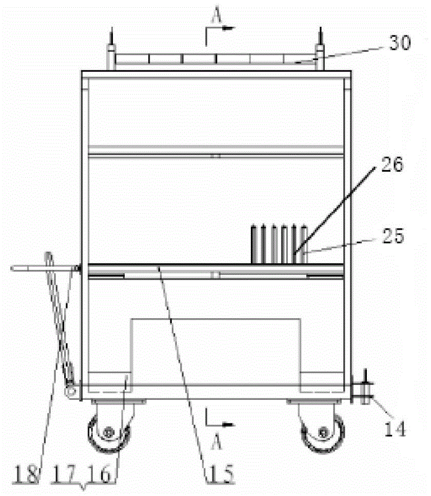 Material transfer unit for automobile production lines