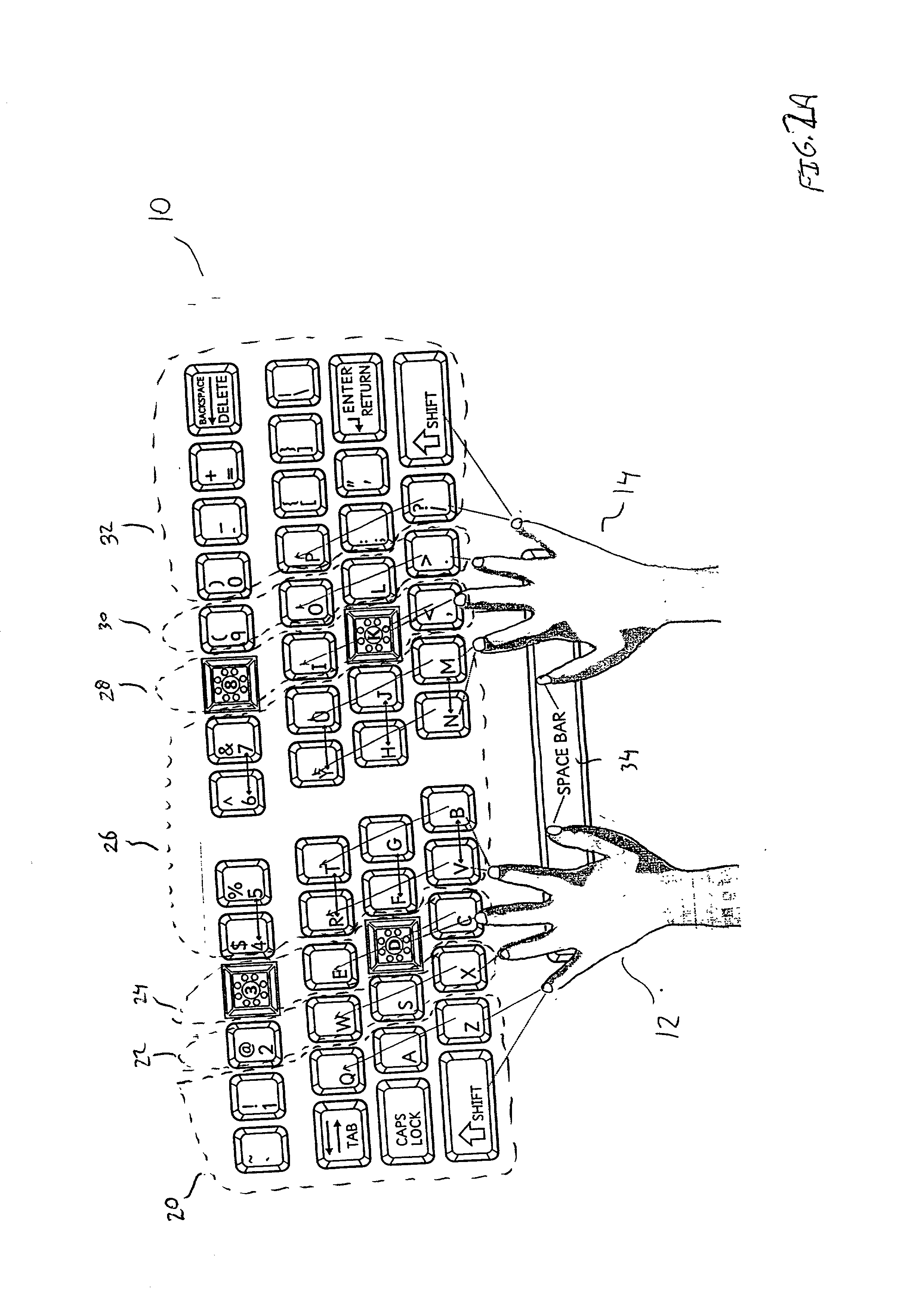 Method and apparatus for teaching computer keyboarding