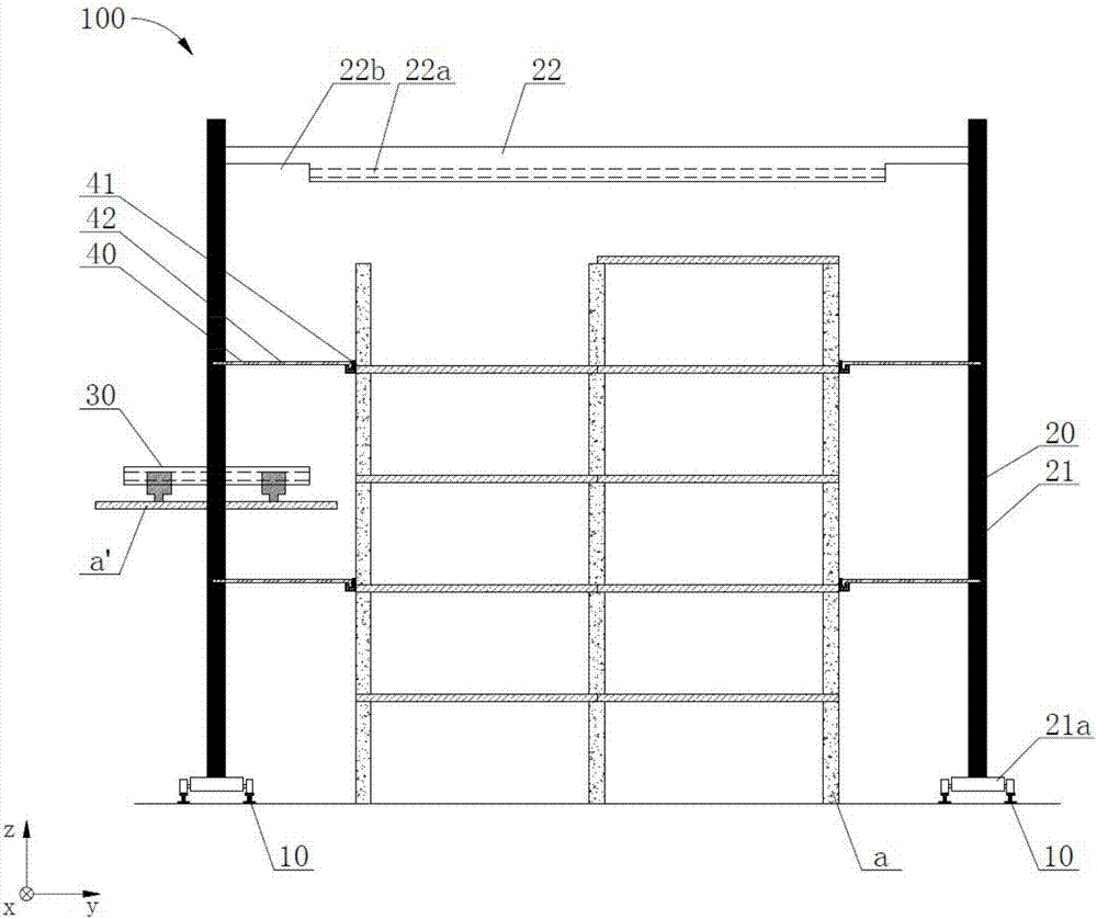 Device and method for quick positioning of prefabricated floor slabs