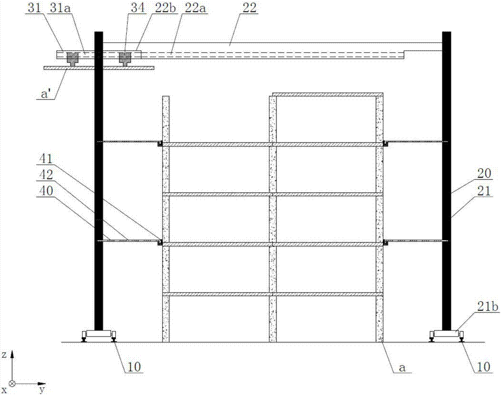 Device and method for quick positioning of prefabricated floor slabs