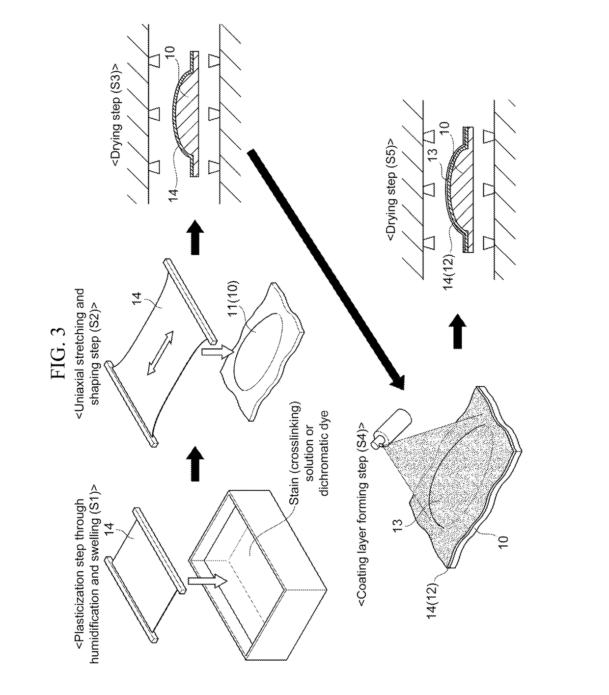 Vehicle interior structure, interior member used therefor, method for producing the same, and method for producing polarizing member