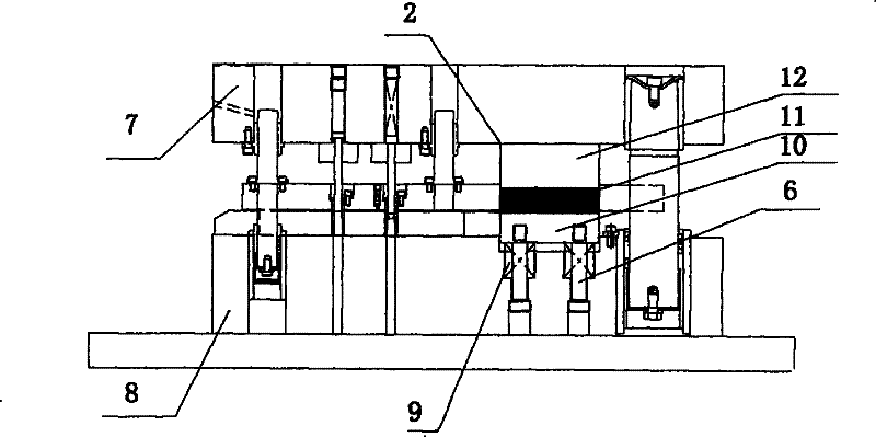 Press forming and processing method for saving motor stator and rotor material as well as device