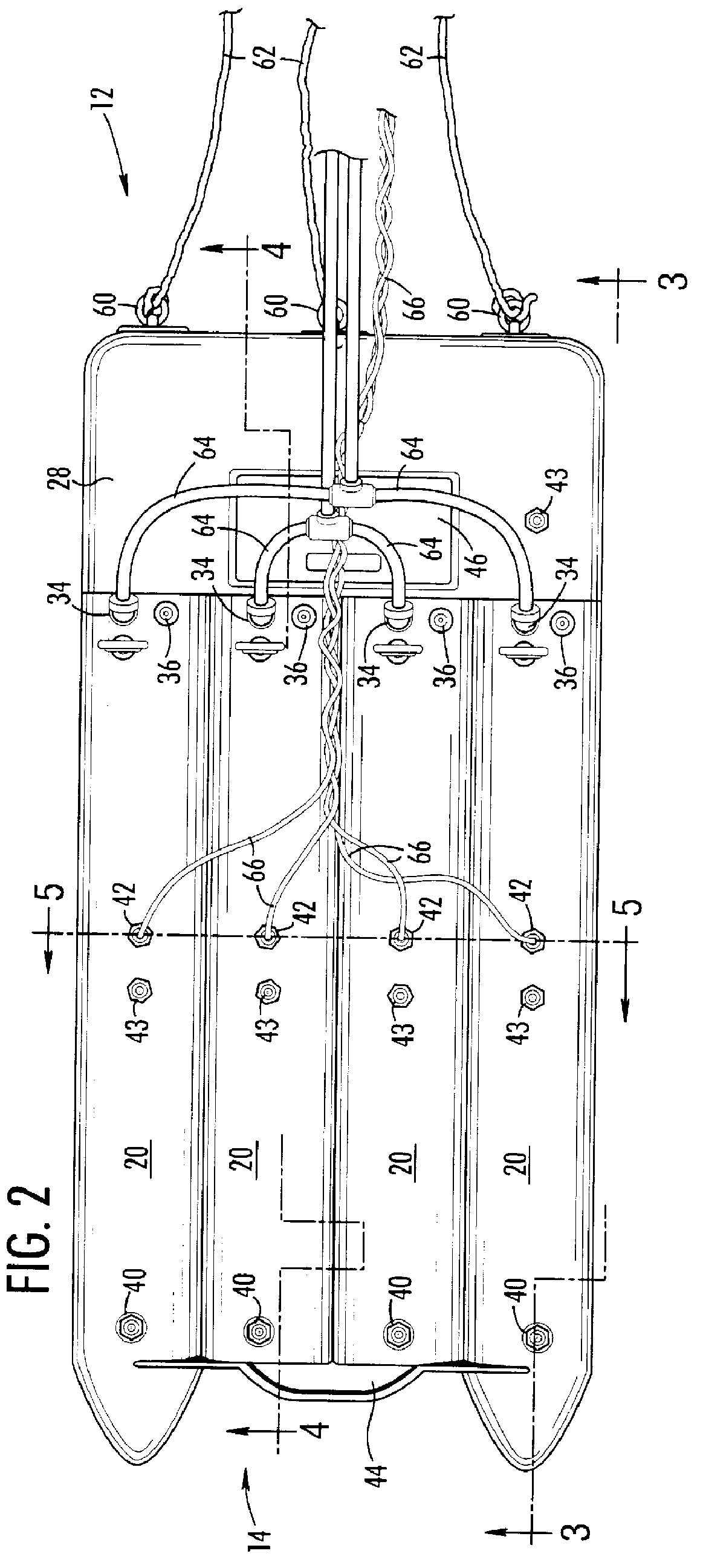 Floatable auxiliary fuel tank