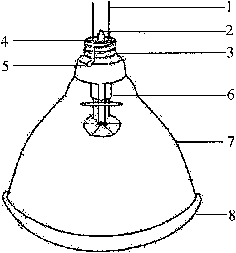 PAR type heating bulb and production method