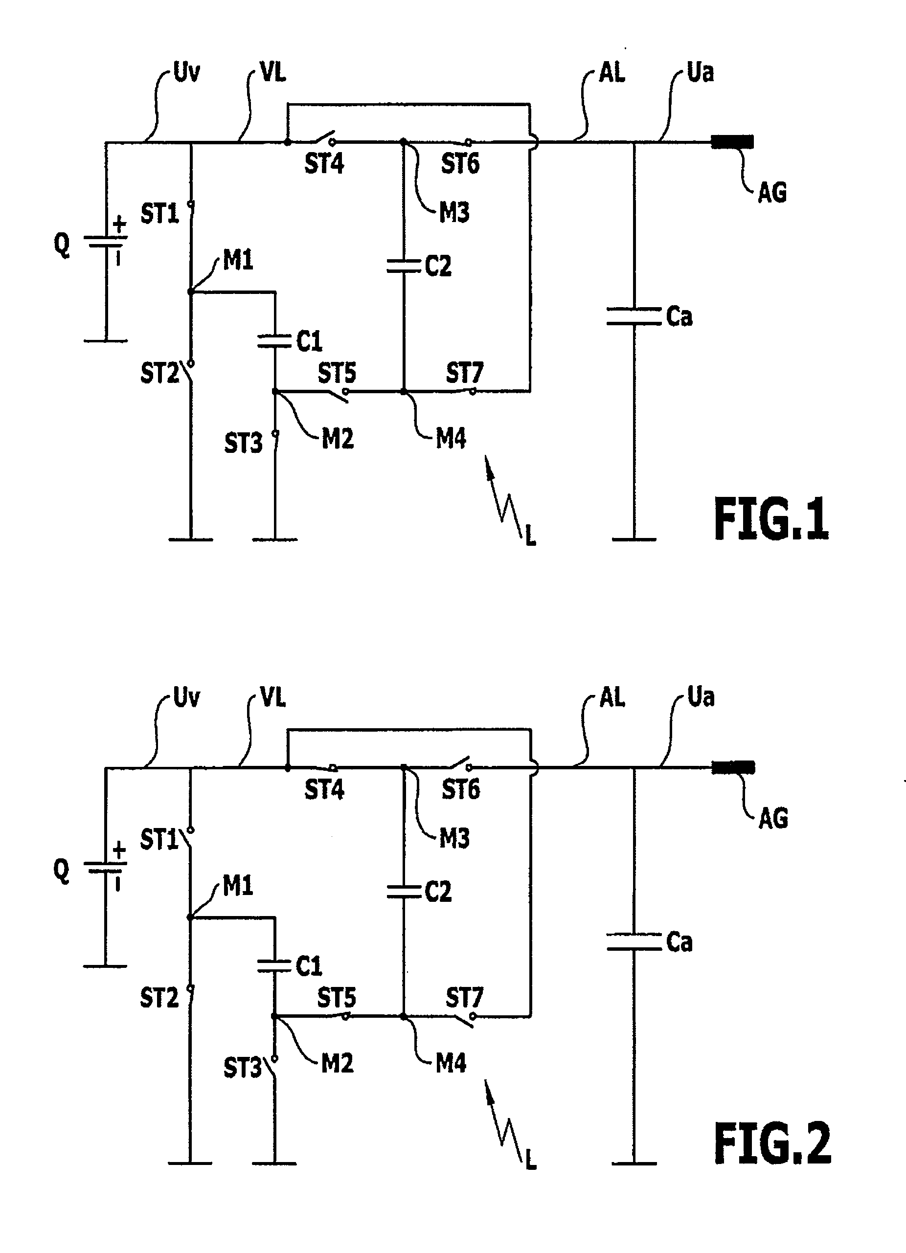 Power supply having a charge pump circuit