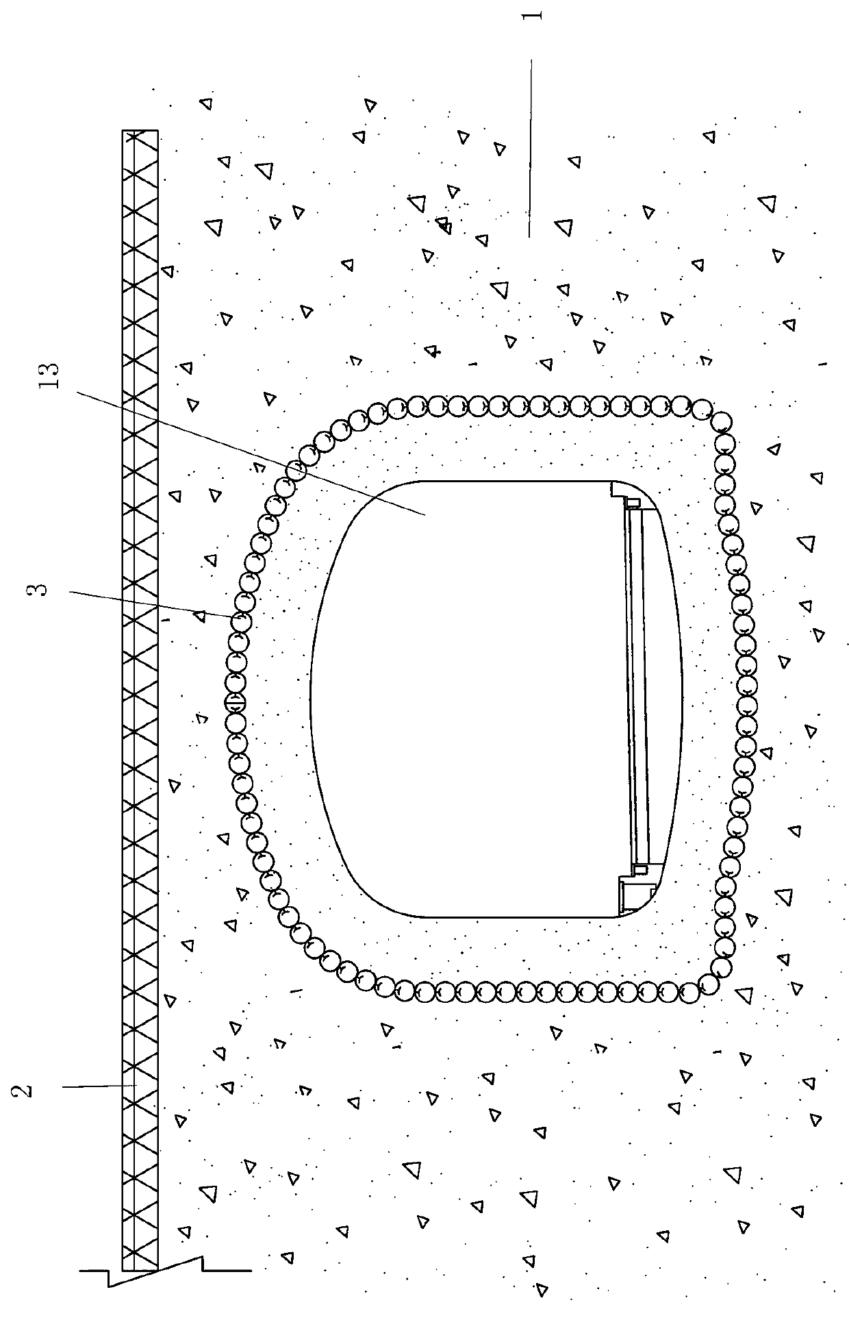 Horizontal steel tube occluding water blocking tube curtain and construction method thereof