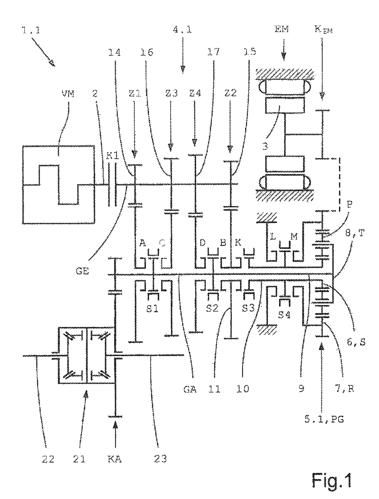 Hybrid drive of a motor vehicle