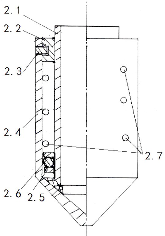 Gas-liquid dual kinetic energy negative pressure jet suction device with circulation function