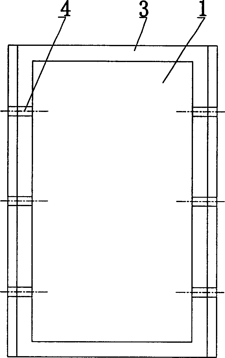 Compact planar membrane filtering piece, membrane filtering unit and apparatus