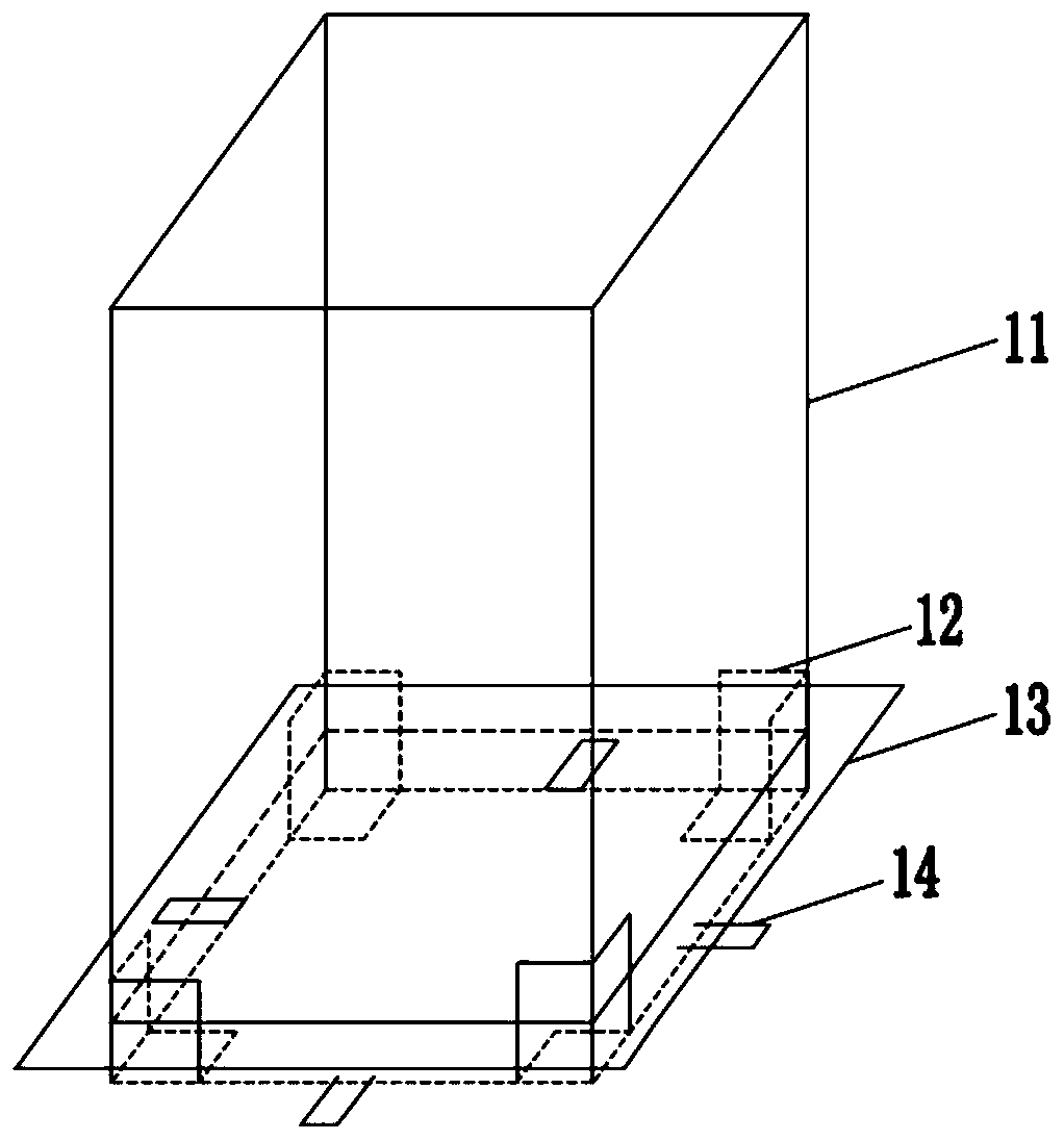 Shock-absorbing rear-anchored type fabricated column-foundation connection device