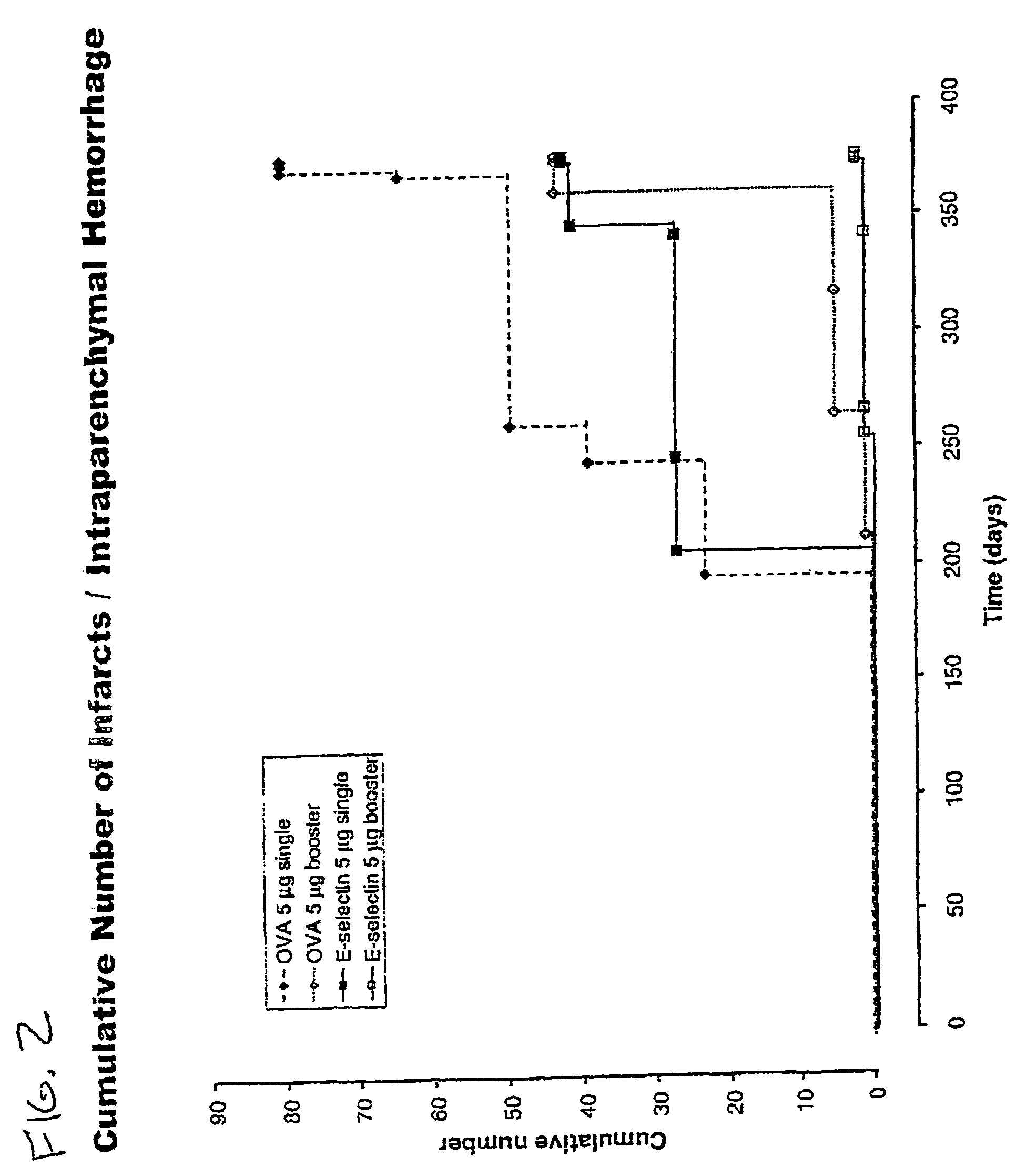 Methods for preventing strokes by inducing tolerance to e-selectin