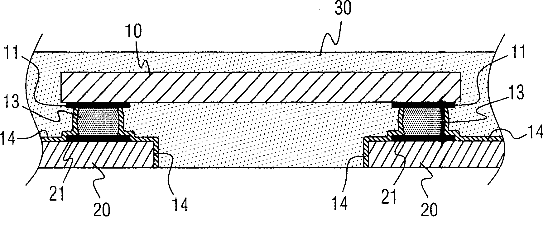 Semiconductor packaging structure with intensification layer and encapsulation method thereof