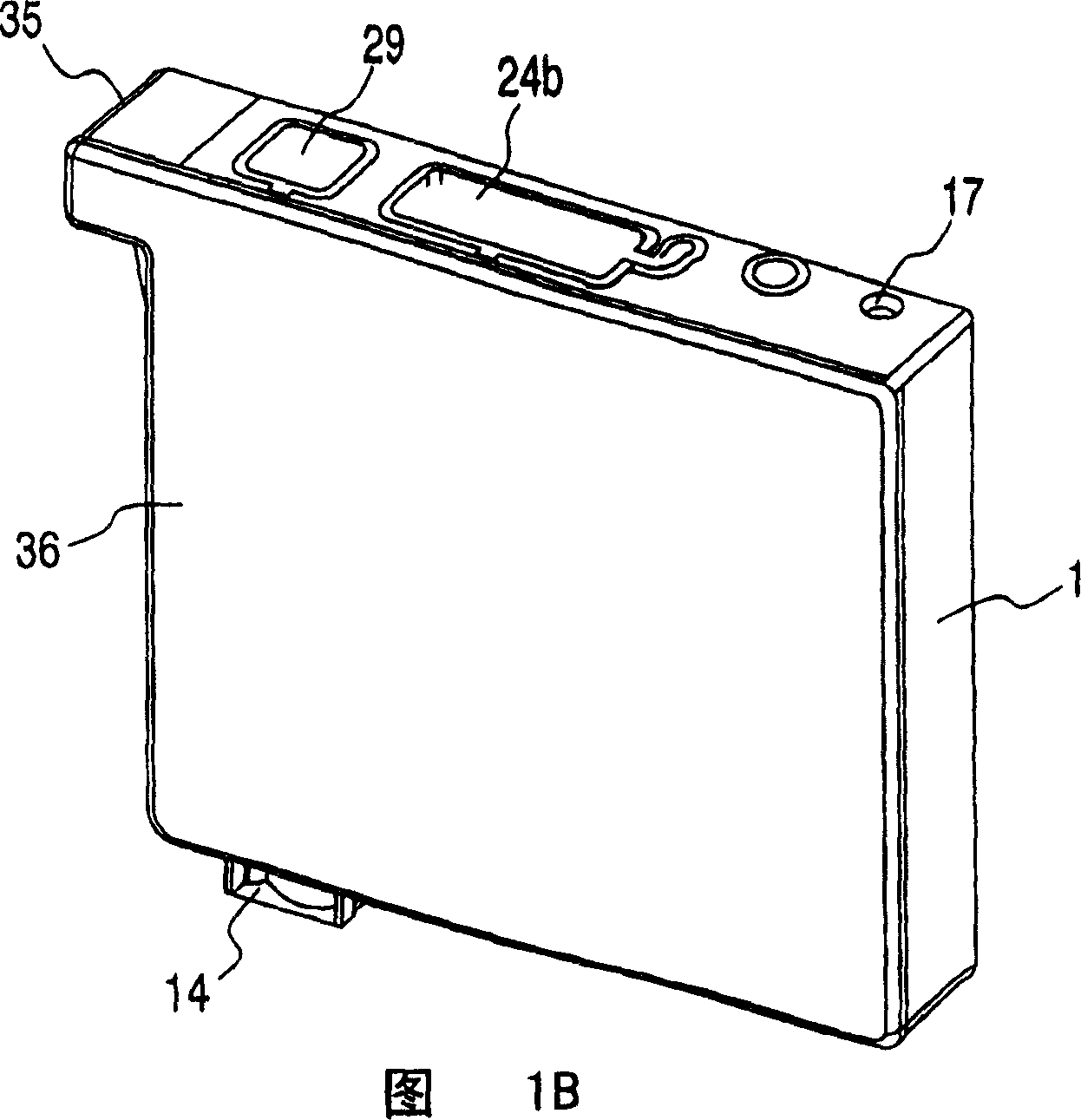 Ink cartridge for ink jet recording device