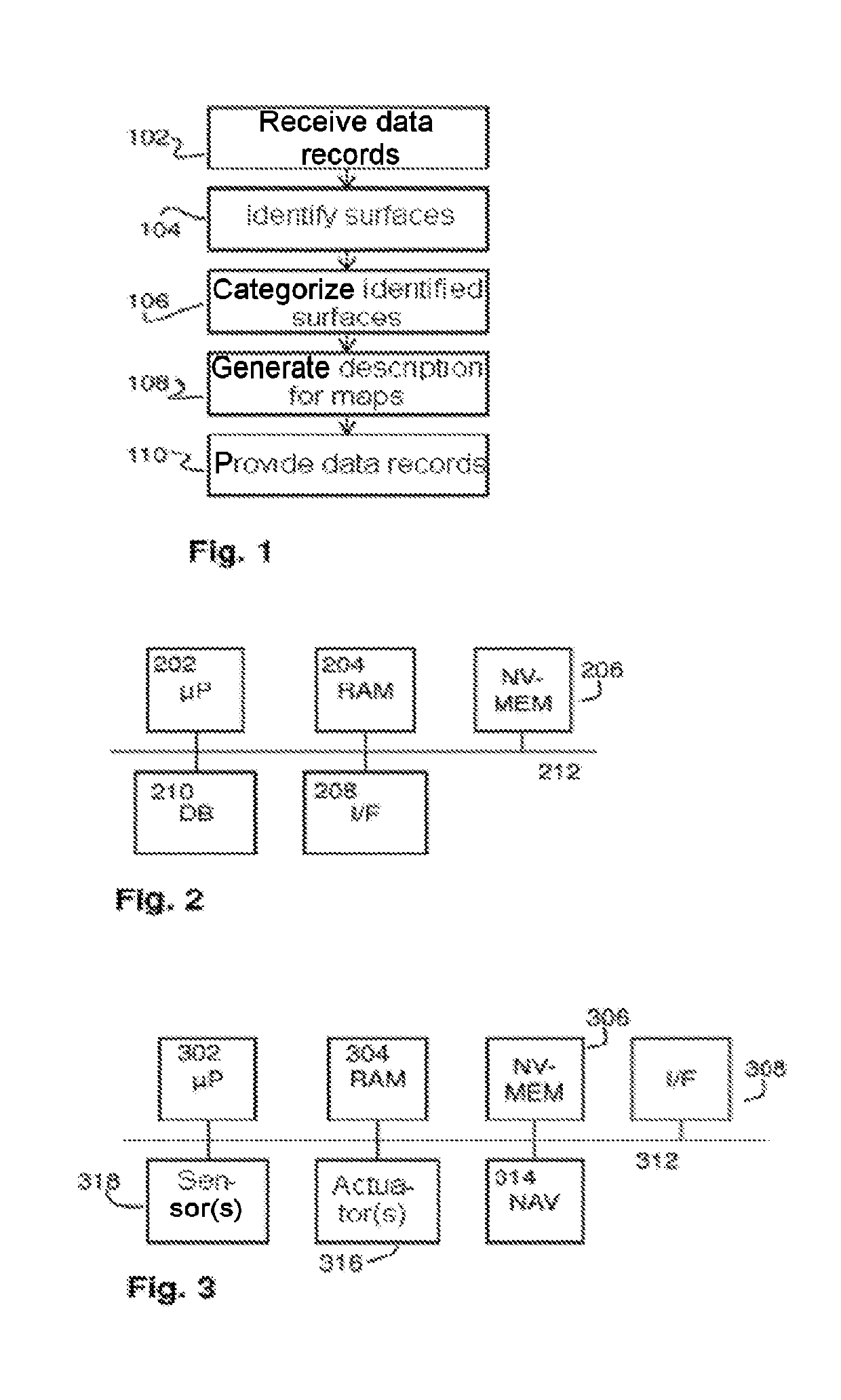 Method and system for generating map information for emergency surfaces