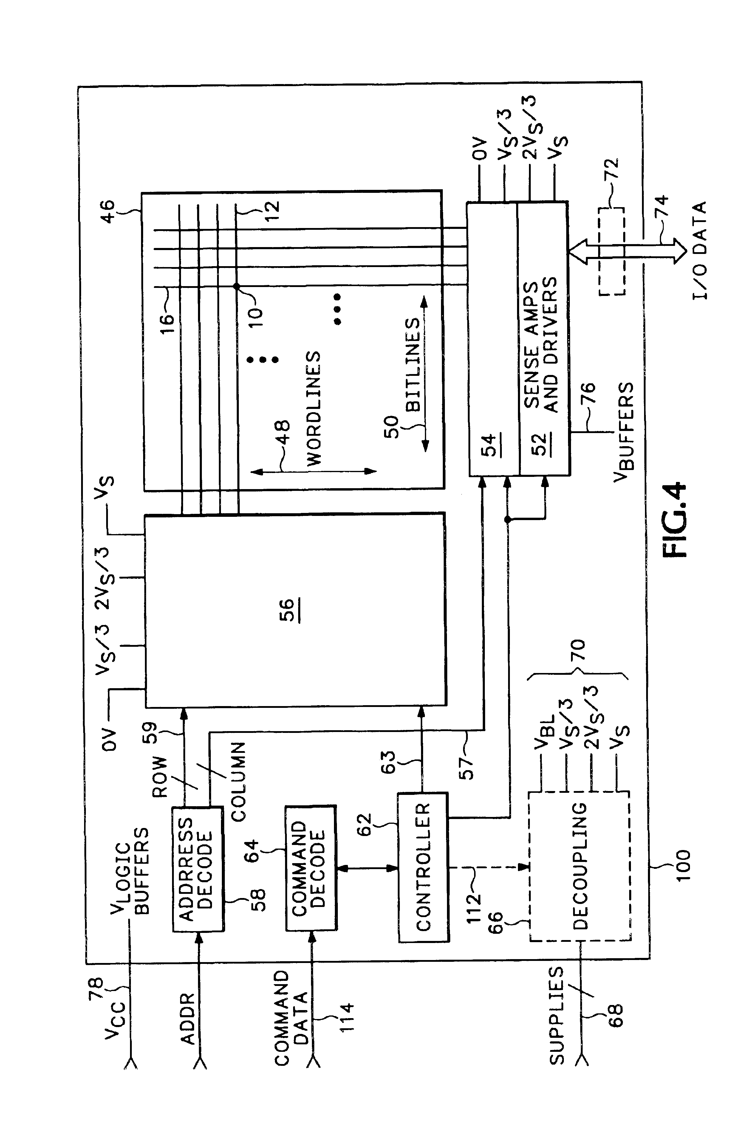 Memory device, circuits and methods for operating a memory device