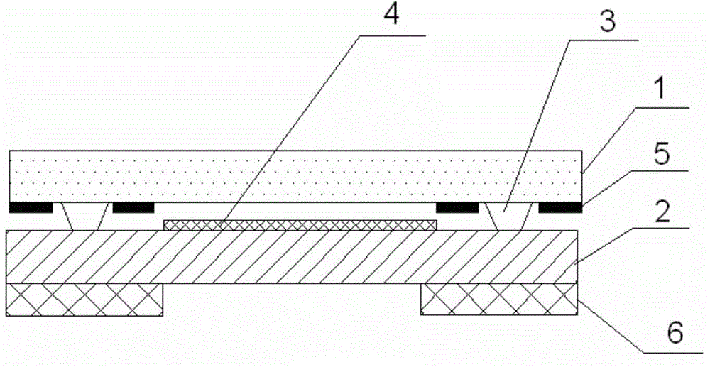 LED display panel and packaging method thereof