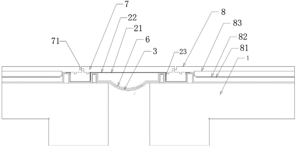 Building expansion joint waterproof structure