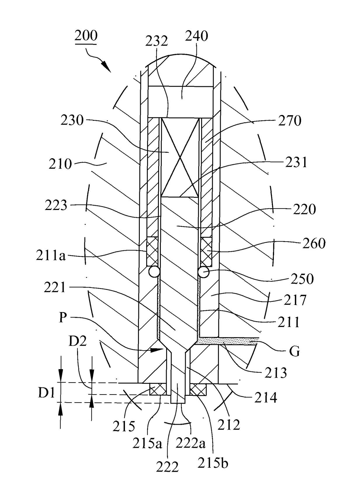 Method for manufacturing magnet-conductive device and glue-injectable punch structure thereof