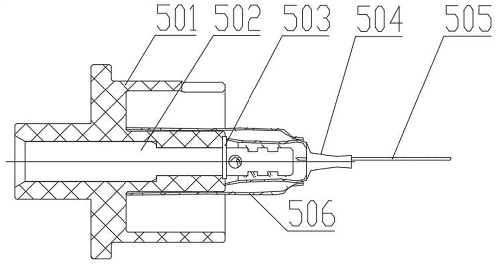 Contact type perforating gun