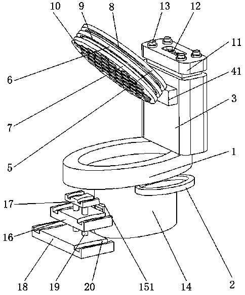 Household smart toilet having anti-disease function