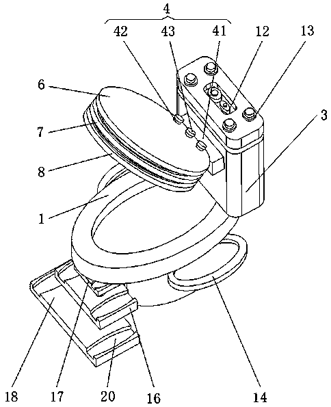 Household smart toilet having anti-disease function