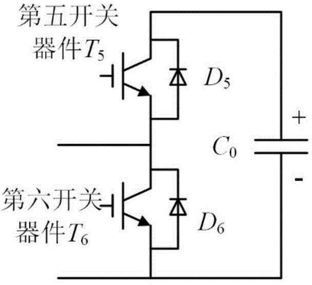 DC bipolar short-circuit fault crossing method for modular multilevel converter