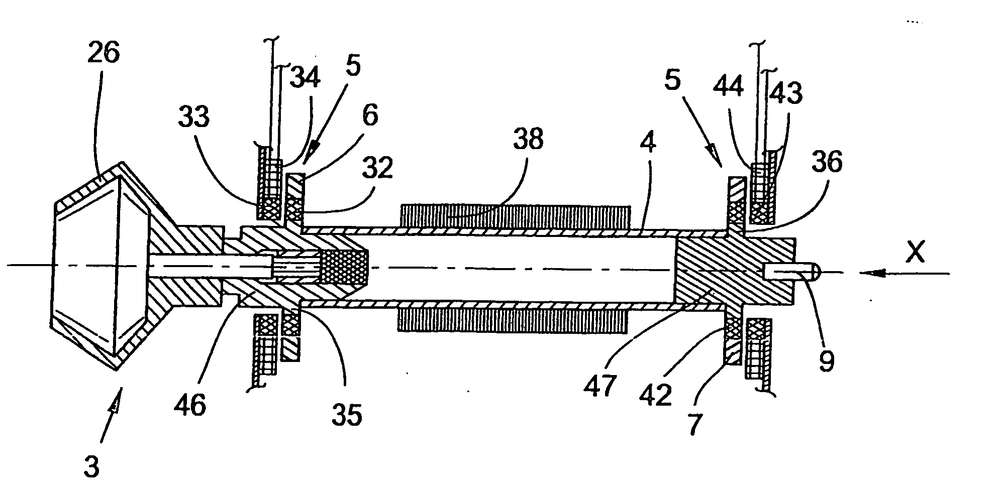 Rotor shaft of a spinning rotor