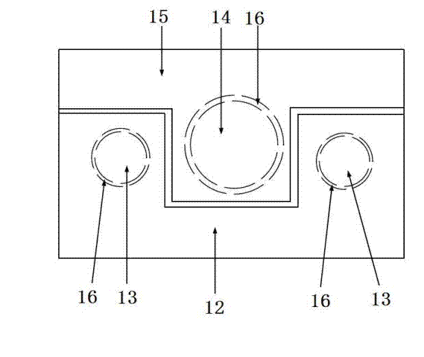 Light emitting diode (LED) based on silicon substrate through hole technology flip chip and manufacturing process of LED